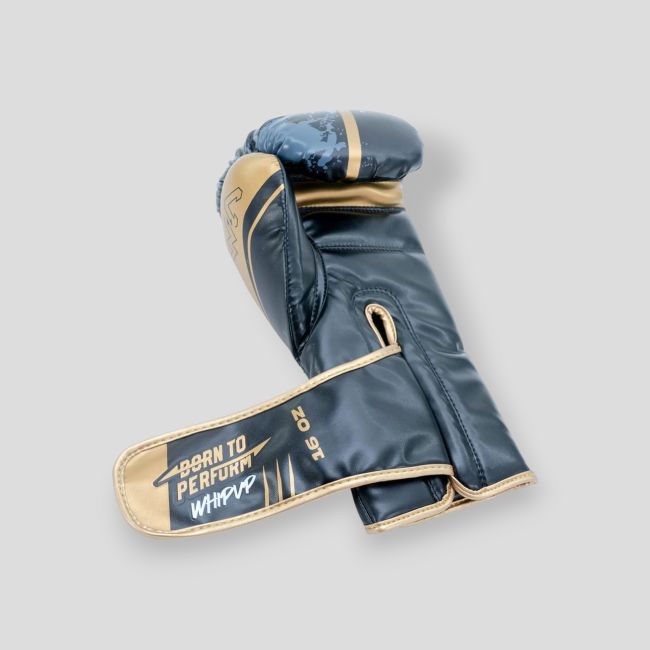 Gants de boxe en polyuréthane Performer - Noir/Or - Whipup