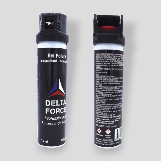 Aerosol antiagresión Gel Pimienta - 75ml - Patrol Equipement