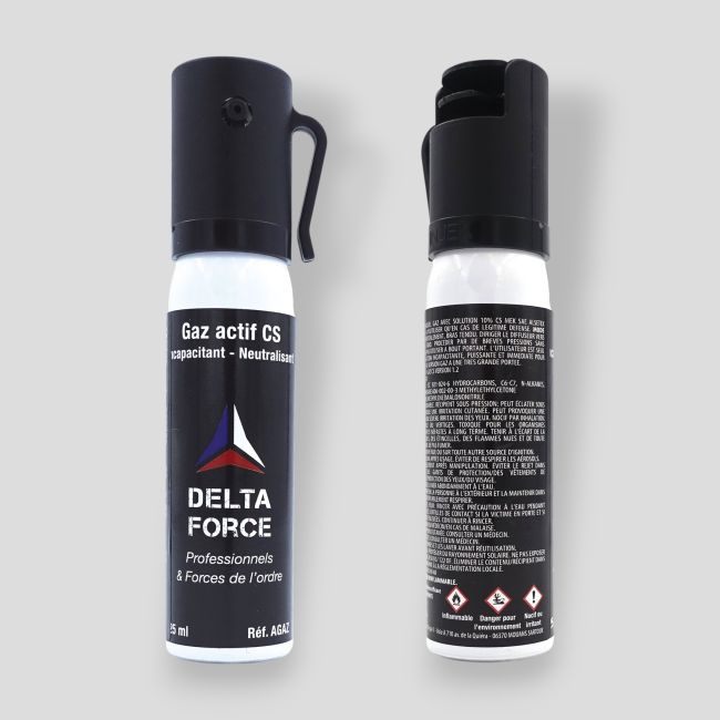 Aerosol antiagresión Gas CS - 25ml - Patrol Equipement