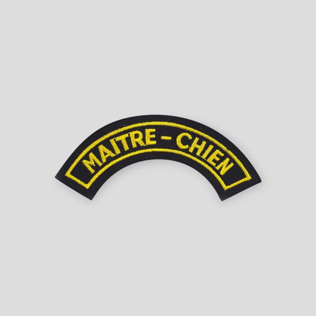 Emblema meia-lua sem velcro Cinotécnico - Amarelo