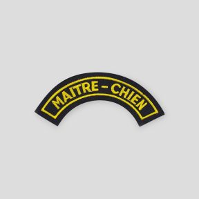 Distintivo mezzaluna senza velcro Conduttore Cinofilo - Giallo