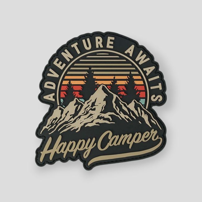 3D PVC Patch mit Klett Happy Camper - 101 Inc