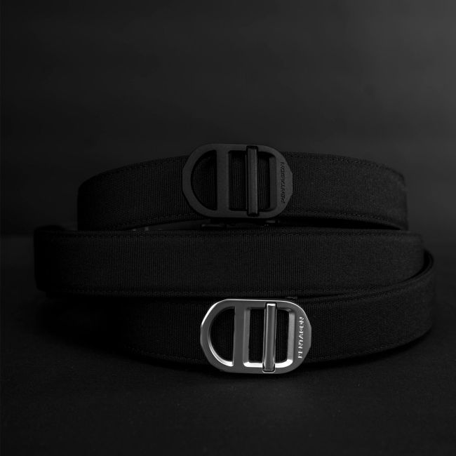 Ceinture à cliquet Chuck avec boucle noire - Noir - Pentagon