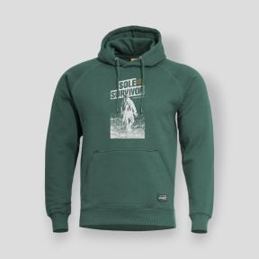 Phaeton Hood Sweater "Sole Survivor" SpringBok Green - Pentagon