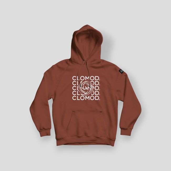 Bluza z kapturem Twirl - Bordowy - CloMod
