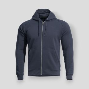 Bluza z kapturem na zamek Griffin - Niebieska Nocna - Pentagon