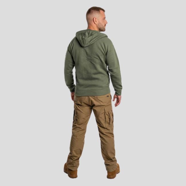 Sweat à capuche zippé Leonidas 2.0 - Camo Green - Pentagon