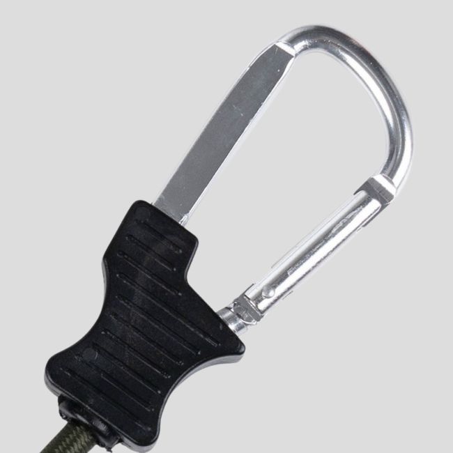 Zestaw 2 napinaczy z karabińczykiem 60cm - Oliwkowa Zieleń - Fosco Industries