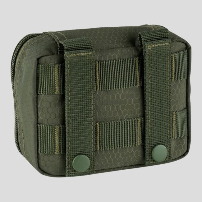 Tasca portaoggetti trasparente Molle 15x12cm - Verde Oliva - 101 Inc