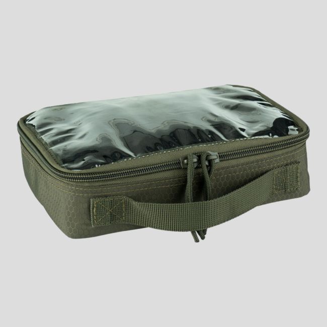 Poche de rangement transparente Molle 23x16cm - Vert Olive - 101 Inc