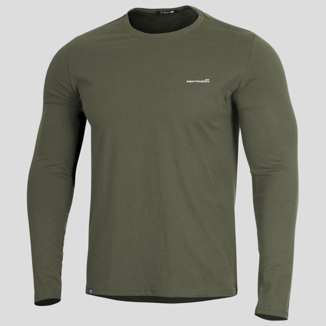 T-shirt Ageron 2.0 à manches longues - Vert Olive - Pentagon