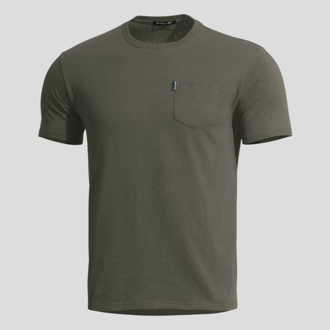 T-shirt Ageron z kieszenią - RAL7013 - Pentagon