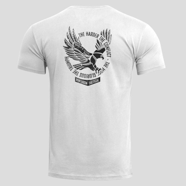 T-shirt Ageron Eagle - Biały - Pentagon