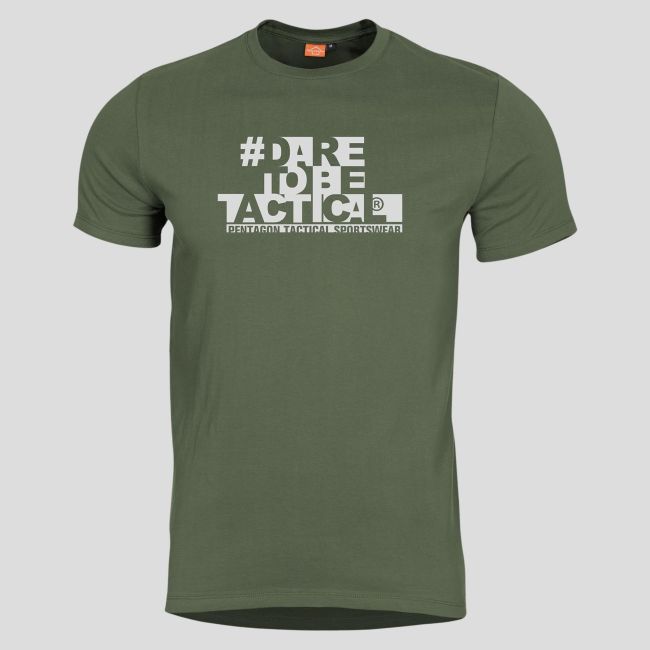 T-shirt Ageron Hashtag - Vert Olive - Pentagon