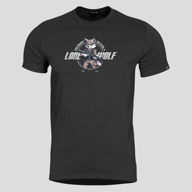 T-shirt Ageron Lone Wolf - Schwarz - Pentagon