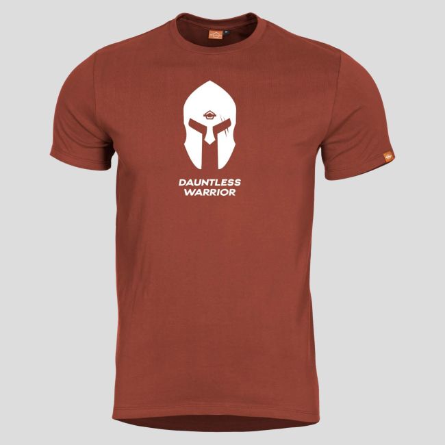 Ageron T-Shirt Spartan Helmet Maroon Red - Pentagon