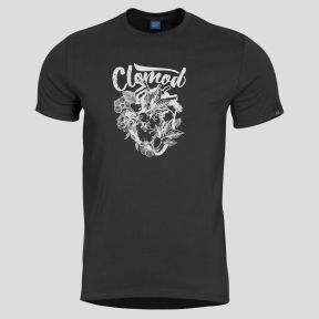 T-Shirt Flower Heart - Noir - CloMod