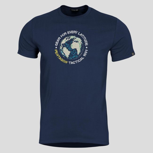 T-shirt Globe - Blu Notte - Pentagon
