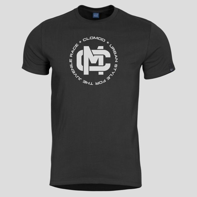 T-Shirt Initials - Schwarz - CloMod