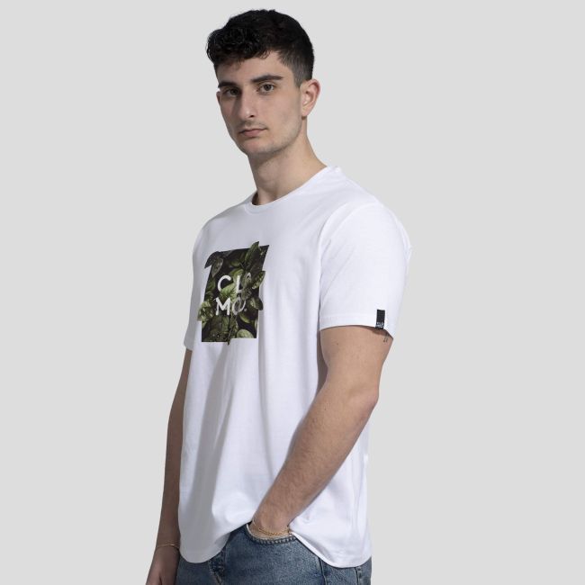 T-Shirt Leaves - Blanc - CloMod