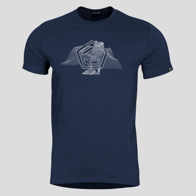 T-shirt Wireframe - Blu Notte - Pentagon