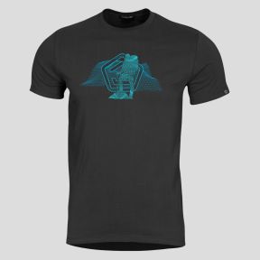 T-shirt Wireframe - Nero - Pentagon