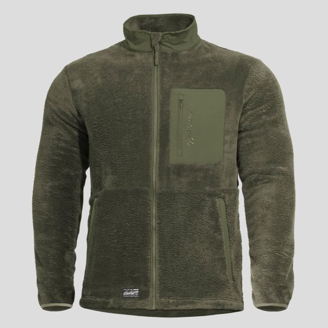 Fleecejack Grizzly full zip - RAL7013 - Pentagon