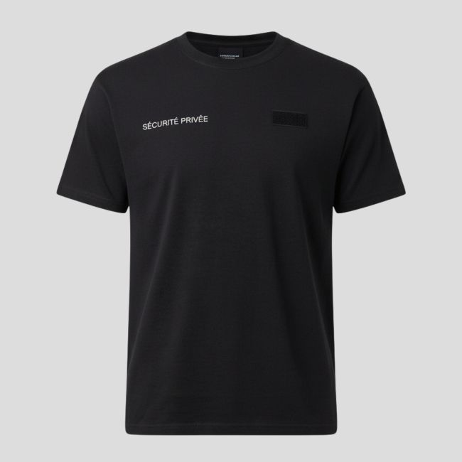 T-shirt retrorrefletiva Segurança Privada - Preto - Patrol Equipement