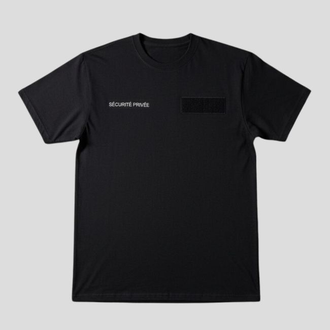 Camiseta retrorreflectante Seguridad Privada - Negro - Patrol Equipement