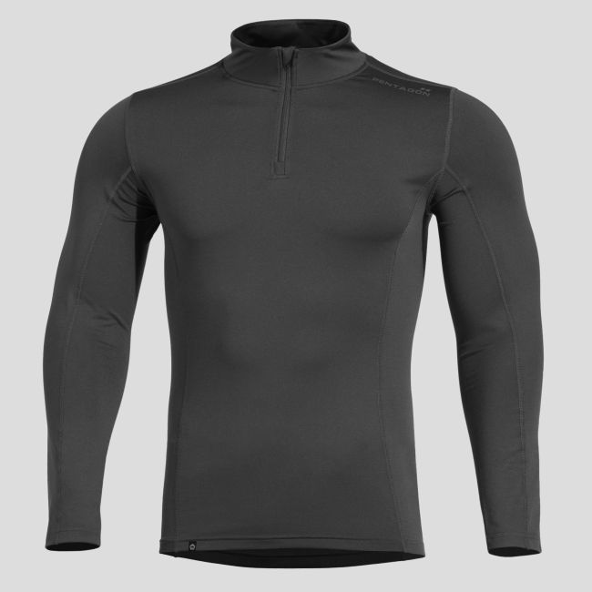 Thermisches T-Shirt Pindos 2.0 1/2 Zip - Schwarz - Pentagon