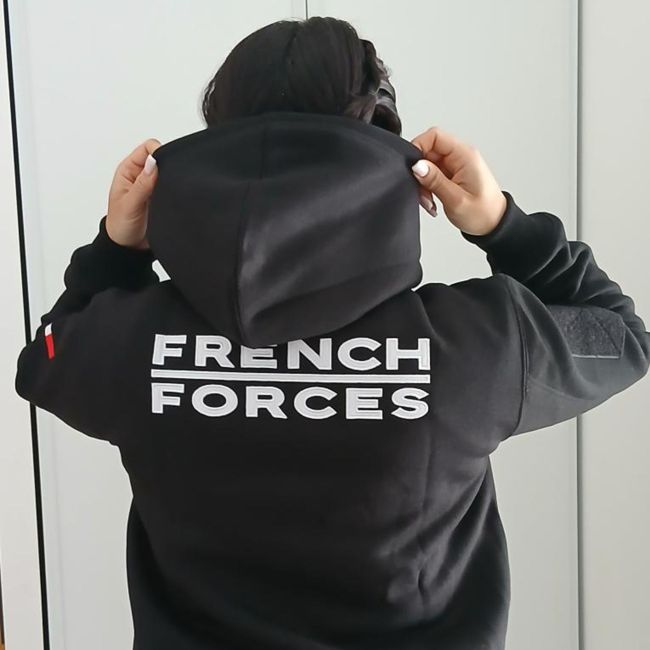 Bluza z kapturem French Forces Czarna - Ares
