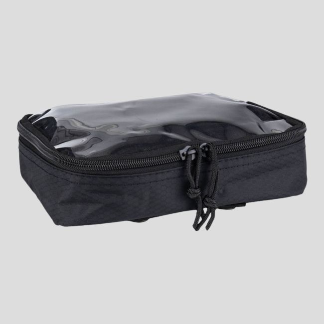 Tasca portaoggetti trasparente Molle 23x16cm - Nero - 101 Inc
