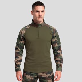 Chemise de combat type UBAS coton vert armée et Camo CE - Patrol Equipement