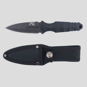 Laarsmes (lemmet 10cm) met etui - Zwart - OPEX