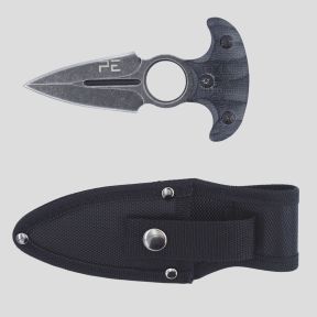 Tactisch gevechtsmes (lemmet 8cm) met etui - Zwart - OPEX
