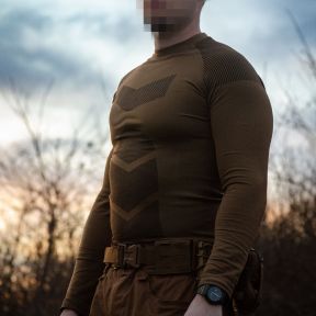 Thermoregulating Seamless Long Sleeve T-shirt Commando - Coyote - Trix Tactical