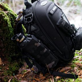 Porte Bouteille Noir Camo - Brandit