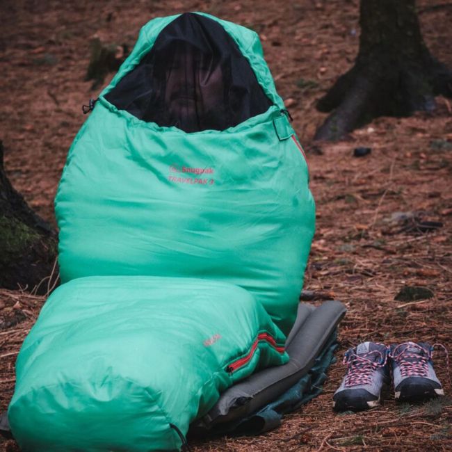 Śpiwór mumia Travelpak 3 (-7° do -3° i +) - Zielony - Snugpak