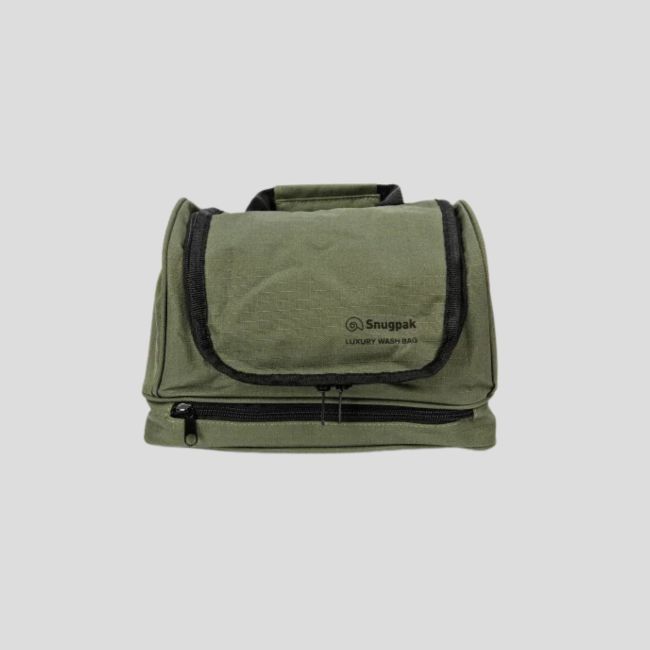 Luxury Kulturbeutel mit Haken und Spiegel - Oliv - Snugpak