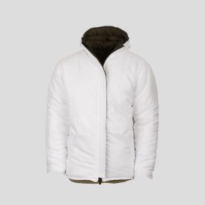 Veste isolante SJ12 (jusqu'à -20°C) réversible - Vert Olive/Blanc - Snugpak