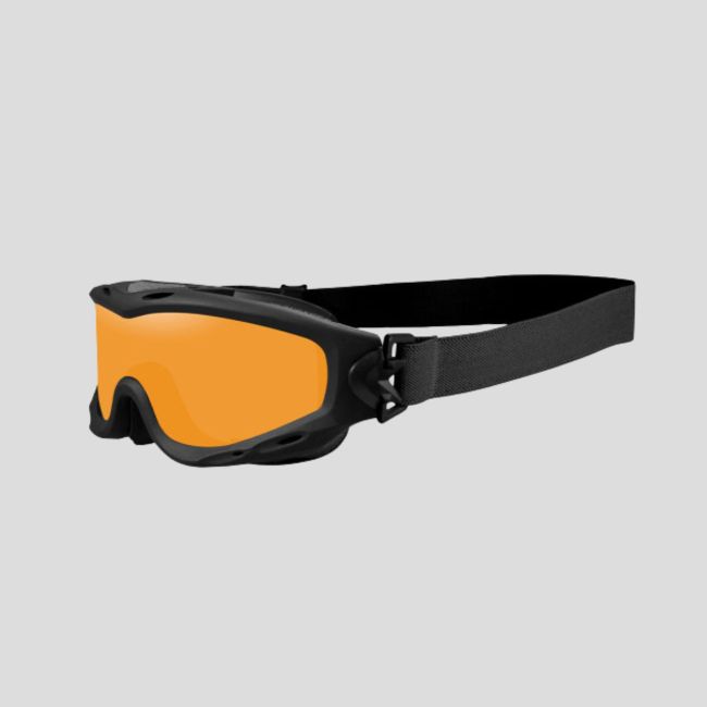Masque de protection balistique Spear (kit 3 verres Gris/Incolore/Rouillé) - Noir - Wiley X