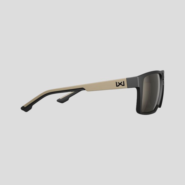 Sonnenbrille Founder (Captivate™ Verspiegelte Gläser Wolfram-Grau) - Schwarz/Tan - Wiley X