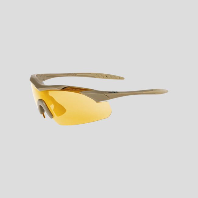 Gafas de protección balística Vapor (kit 3 lentes Gris/Incoloro/Oxidado) - Tan - Wiley X