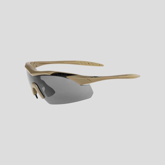 Balistyczne okulary ochronne Vapor (zestaw 3 szkieł Szare/Bezbarwne/Rdzawe) - Tan - Wiley X