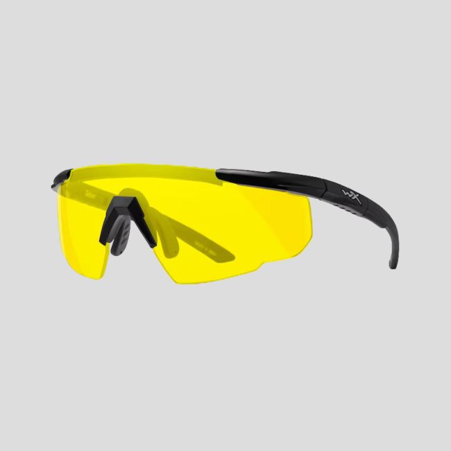 Occhiali di protezione balistica Saver Advanced (vetro Giallo) - Nero - Wiley X