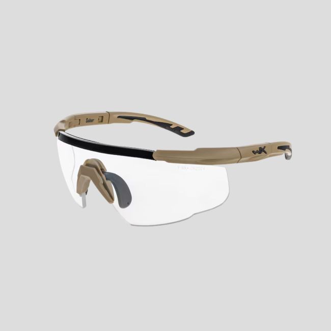 Balistyczne okulary ochronne Saber Advanced (zestaw 3 szkieł Szare/Bezbarwne/Rdzawe) - Tan - Wiley X