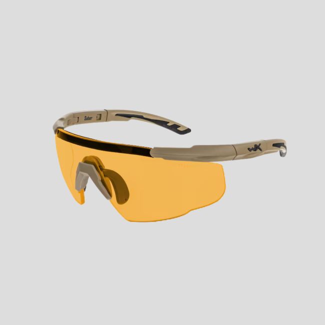 Ballistische Schutzbrille Saber Advanced (3-Gläser-Set Grau/Klar/Rostbraun) - Tan - Wiley X
