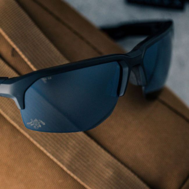 Lunettes de protection balistique Jakl édition American Sniper (verres Captivate™ miroirs Noirs) - Noir/Rouge - Wiley X