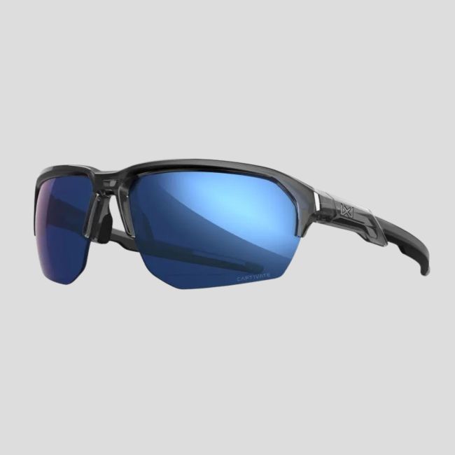 Occhiali da sole Jakl (lenti Captivate™ polarizzate e specchio Blu) - Grigio Trasparente - Wiley X