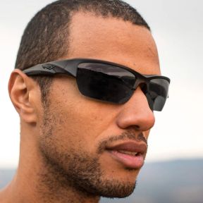 Gafas de protección balística Valor (cristales polarizados Gris) - Negro - Wiley X